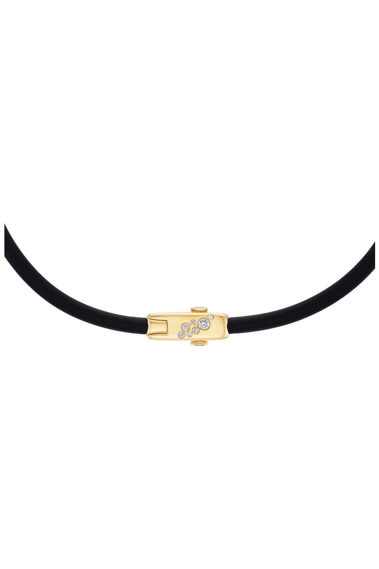 Carbon Torque Diamond Necklace, Alternate, color, YELLOW GOLD