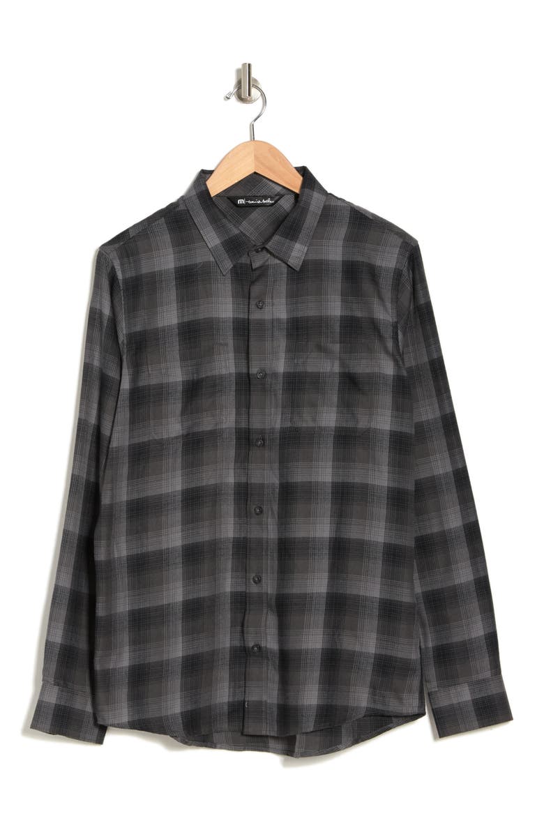 Inland Long Sleeve Shirt, Alternate, color, HEATHER BLACK