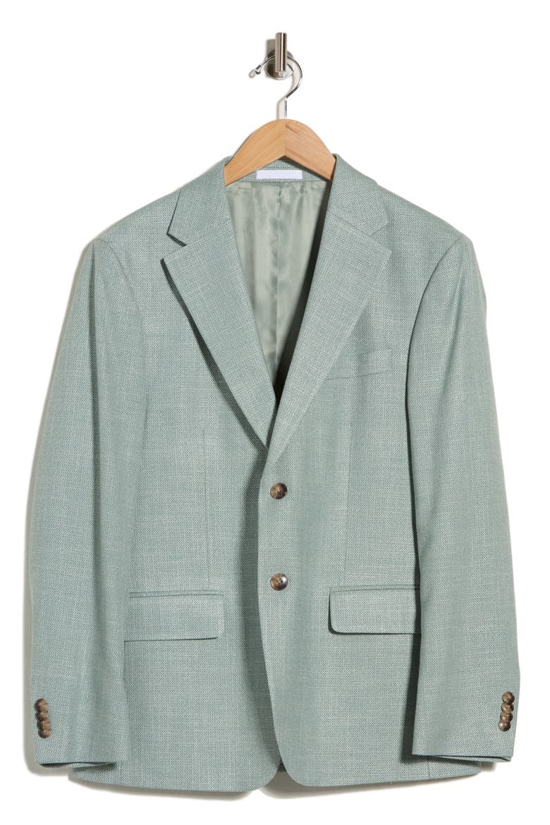 Two-Button Notch Lapel Sport Coat, Main, color, SAGE
