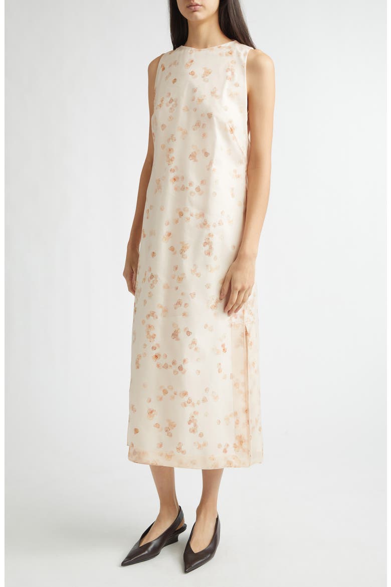 Nadja Stretch Cotton Poplin Shift Dress, Alternate, color, 416689 PALE BLUSH PETALS