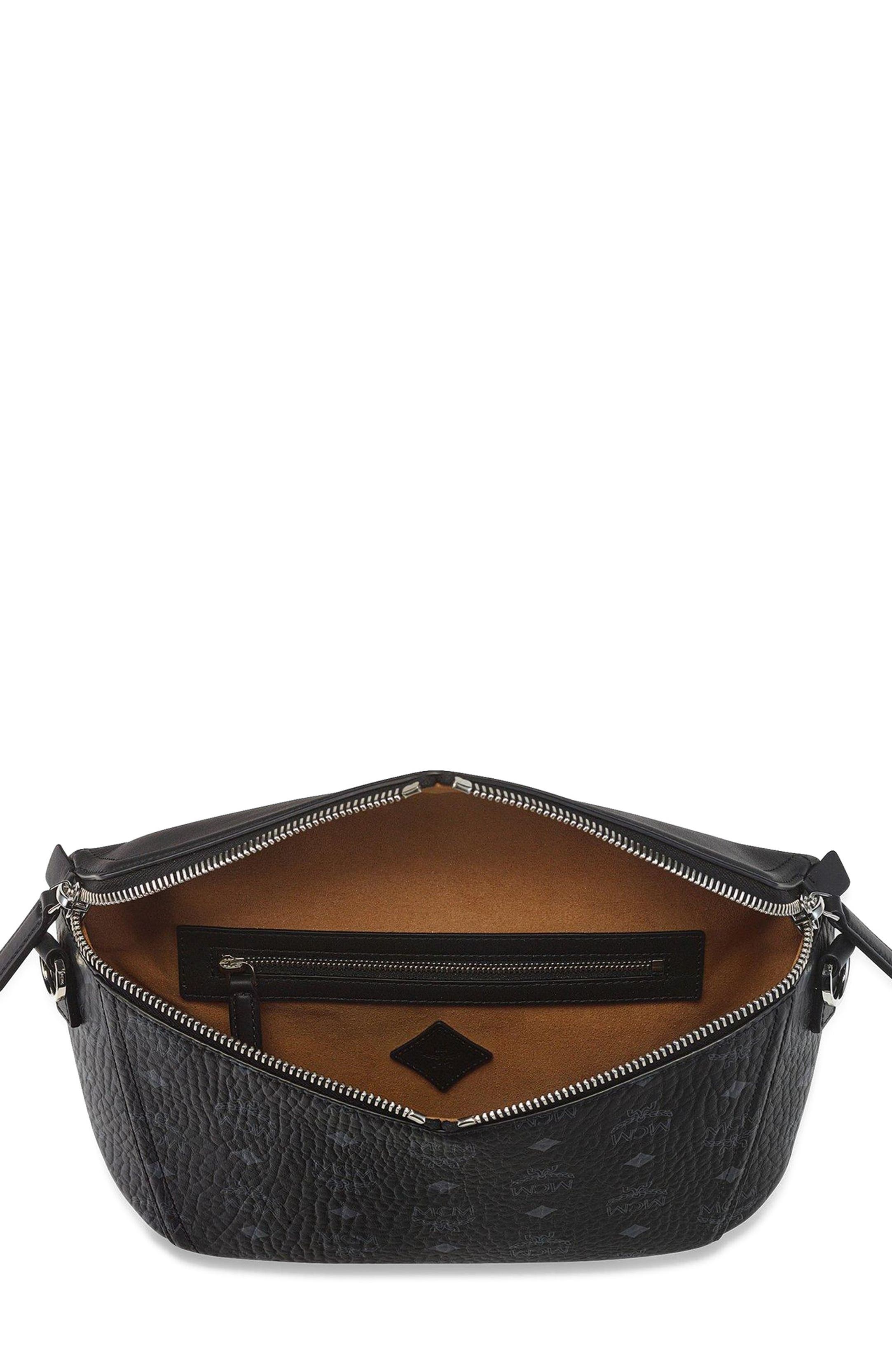 MCM Small Diamant 3D Crossbody in Visetos Leather Mix, Alternate, color, Bk