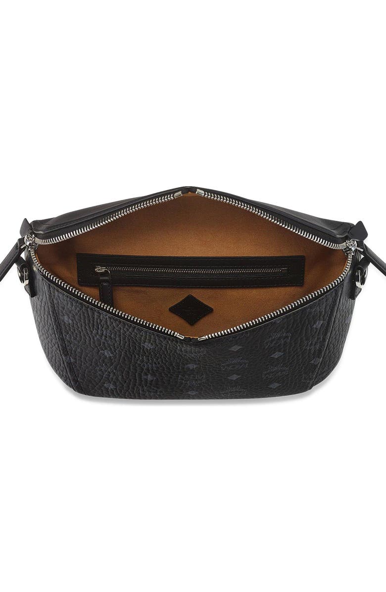 MCM Small Diamant 3D Crossbody in Visetos Leather Mix, Alternate, color, Bk