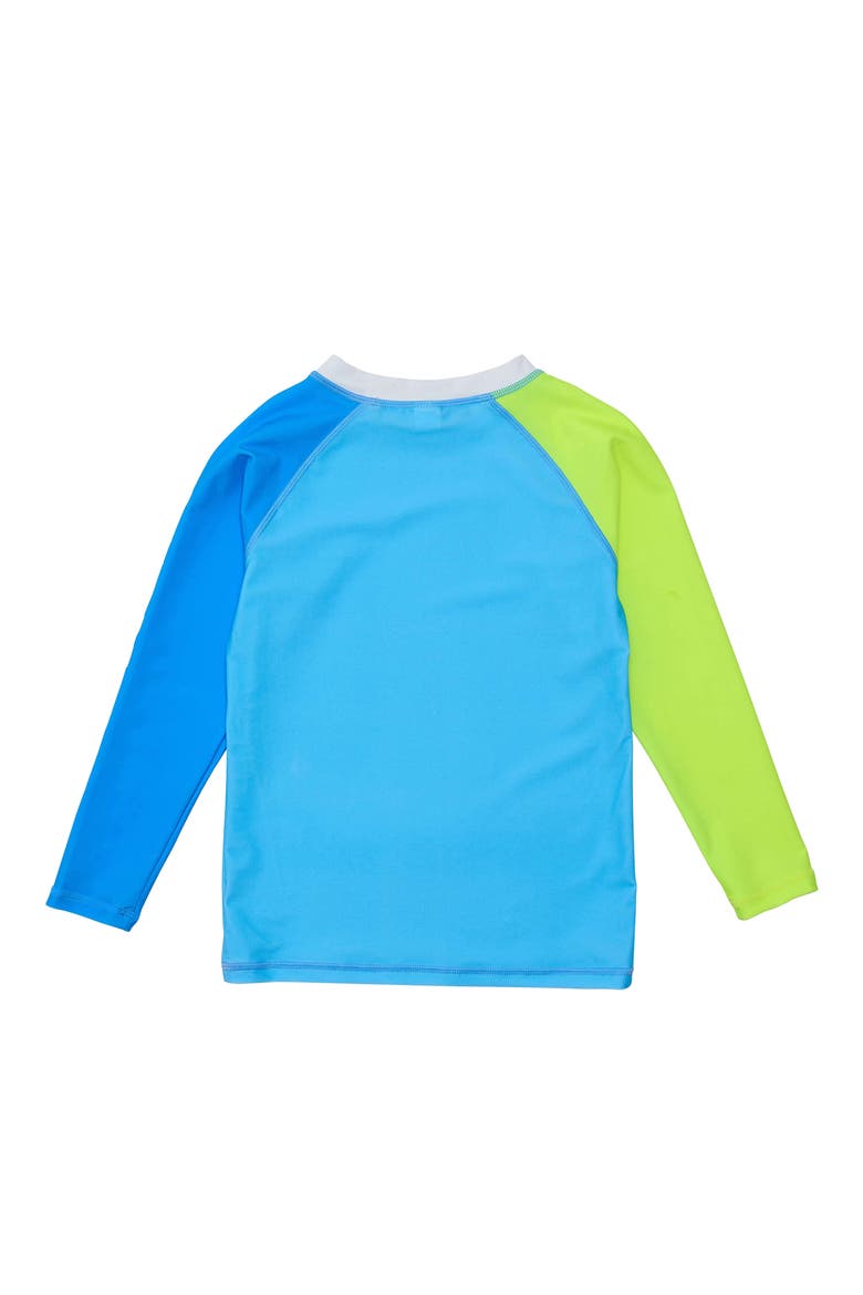 Kids' Colorblock Long Sleeve Rashguard Top, Alternate, color, YELLOW
