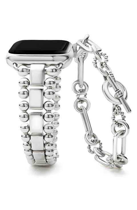 Smart Caviar Link Bracelet & Apple® Watch Watchband Gift Set