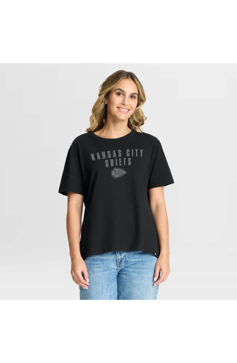 FANATICS Women's Fanatics Black Kansas City Chiefs Blackout Kneel Down Legacy T-Shirt, Alternate, color, Black