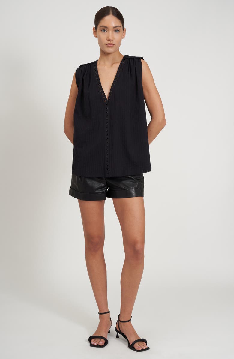 Rebecca Minkoff Crosby Grommet Sleeveless Top, Alternate, color,
