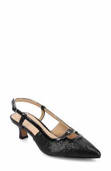 Journee Collection Padma Slingback Kitten Heel Pump - Wide Width Available