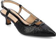 Journee Collection Padma Slingback Kitten Heel Pump - Wide Width Available