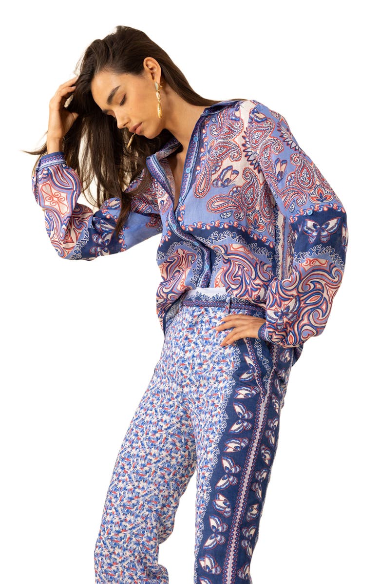 Hale Bob Jenesis Linen Pant, Alternate, color, 