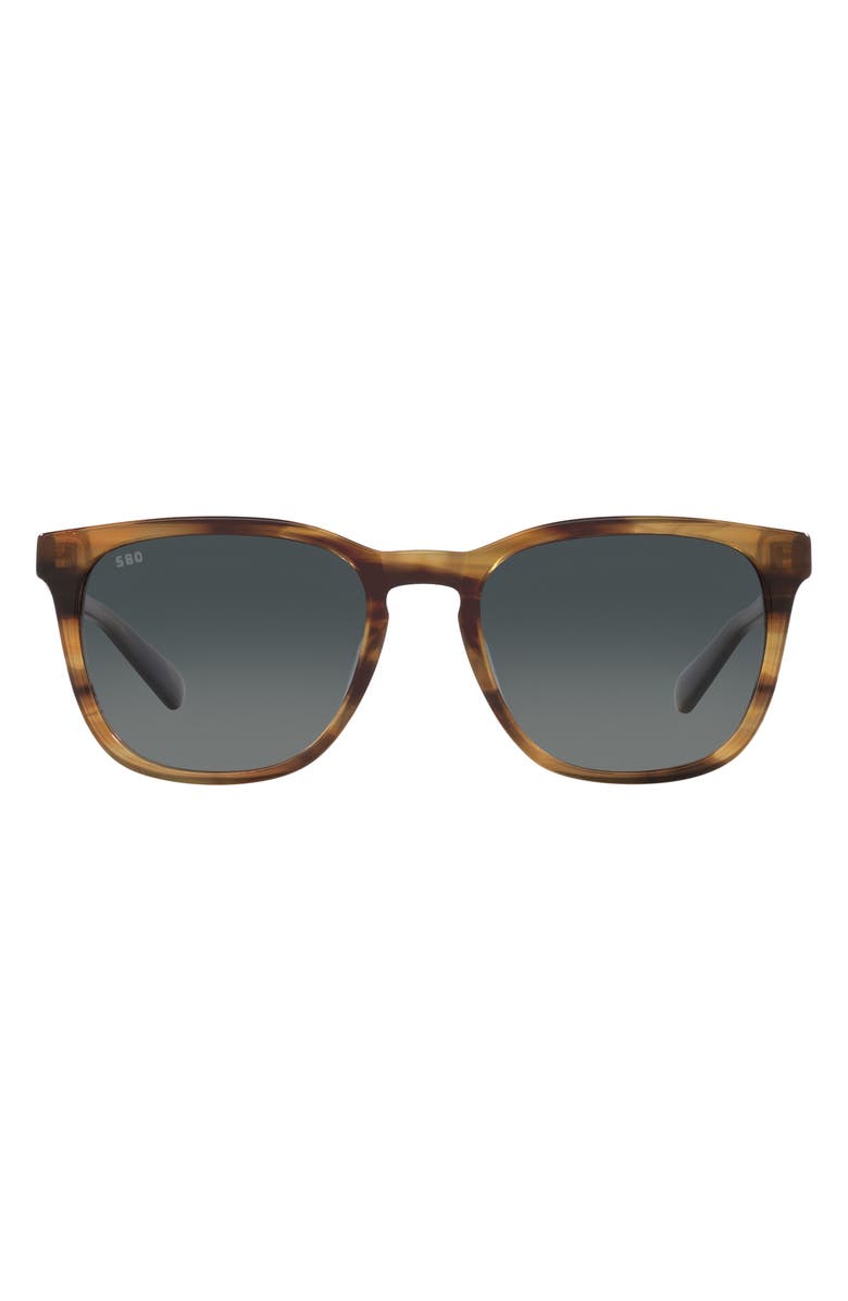 Costa Del Mar Sullivan 53mm Gradient Polarized Square Sunglasses, Main, color,