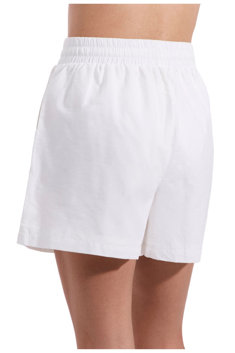 Amalfi Lace Drawstring Short Cover-Up, Alternate, color, White