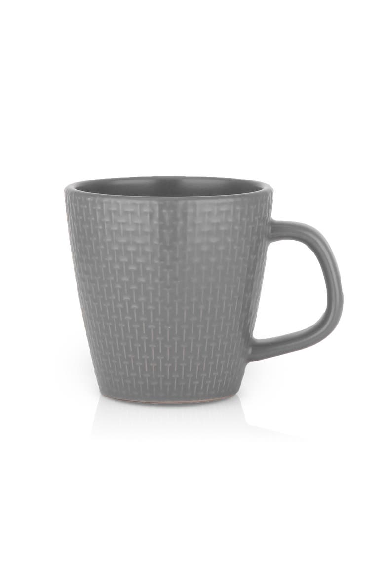 Abigael Stoneware 4-Piece Mug Set, Alternate, color, Gray