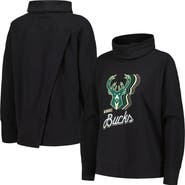 LEVELWEAR Women's Levelwear Black Milwaukee Bucks Sunset Pullover Sweatshirt