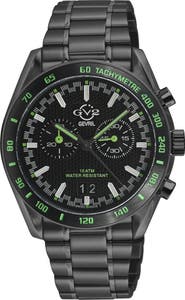 GV2 Freccia Stainless Steel Swiss Quartz Bracelet Watch, 42mm