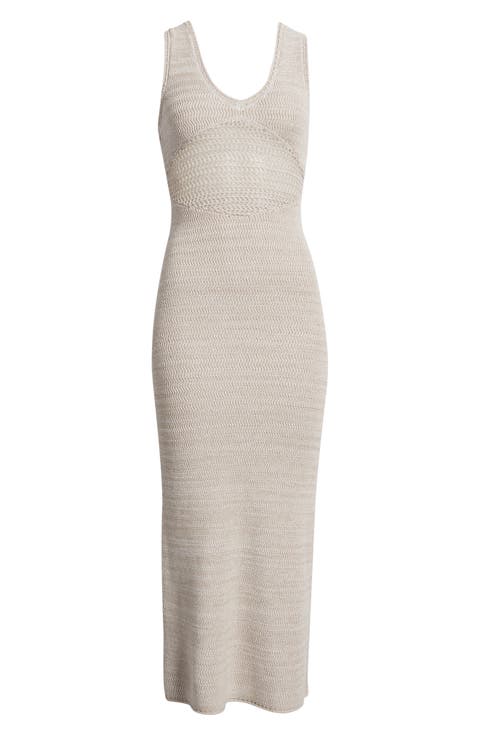 Melanie Crochet Body-Con Midi Dress