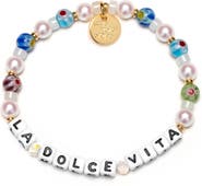 Little Words Project La Dolce Vita Beaded Stretch Bracelet