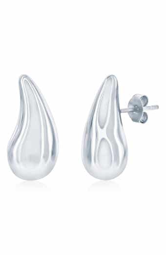 Puffed Teardrop Earrings
