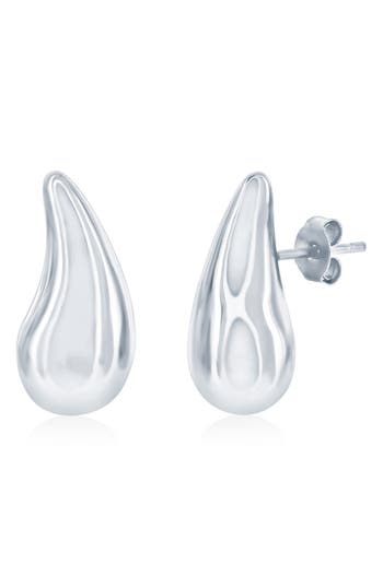 Simona Puffed Teardrop Earrings