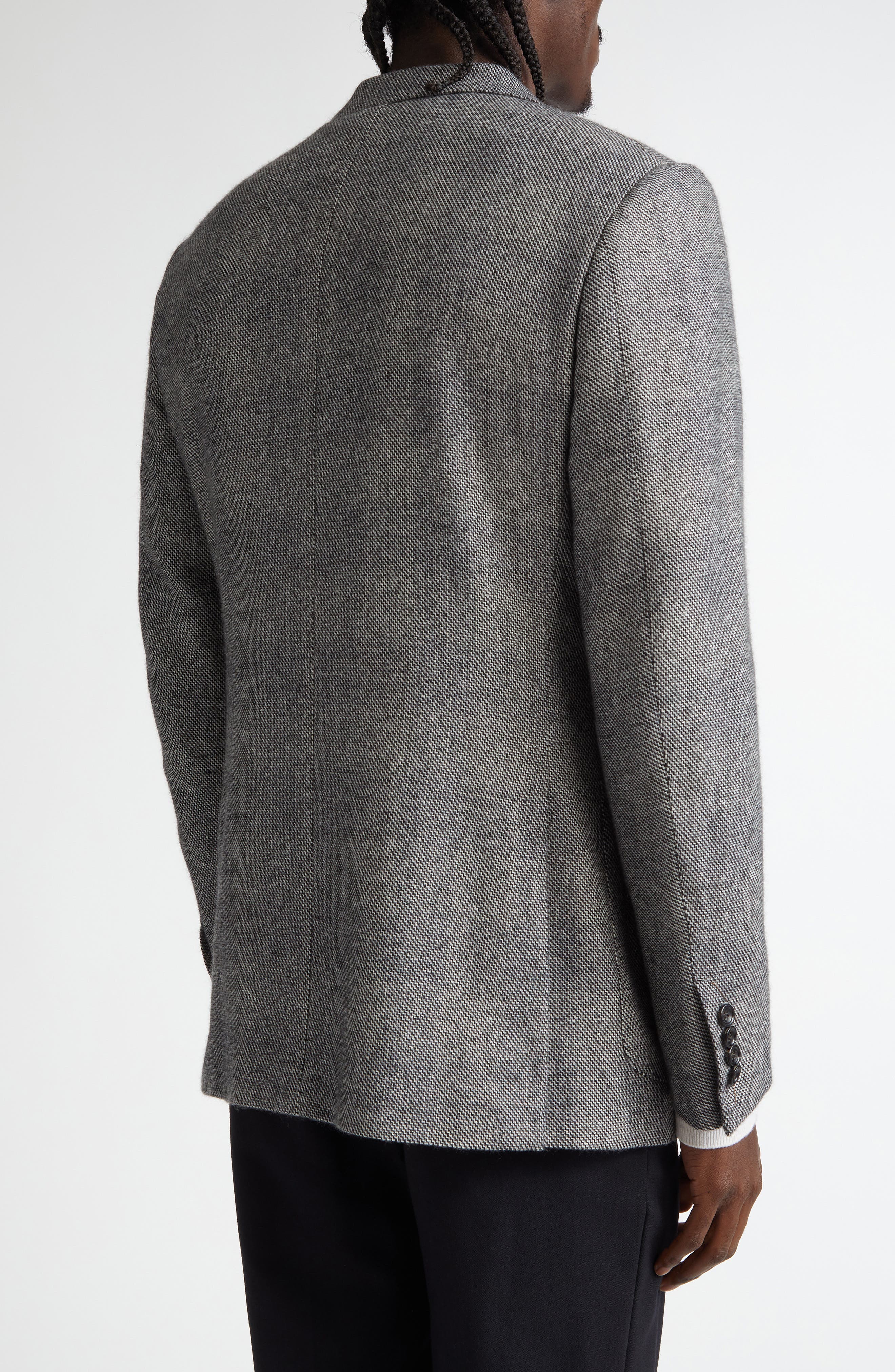 Textured Cashmere, Silk & Linen Sport Coat - image 2