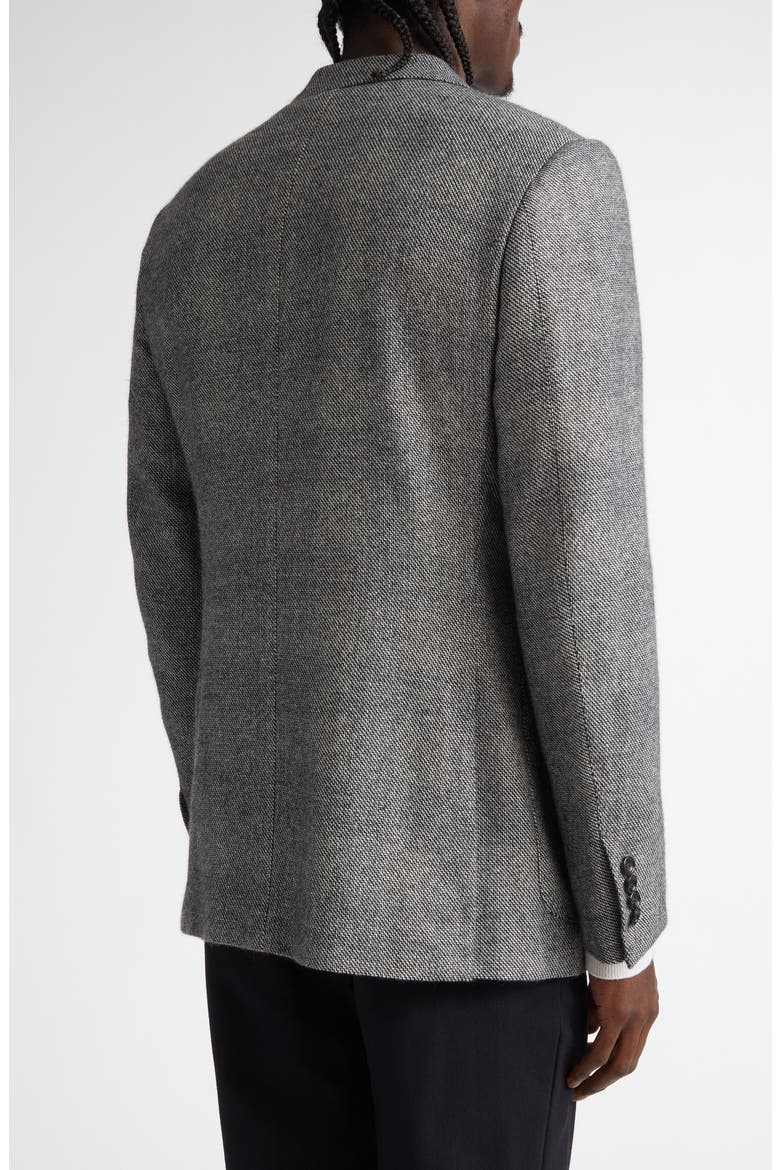 Textured Cashmere, Silk & Linen Sport Coat, Alternate, color, GREY