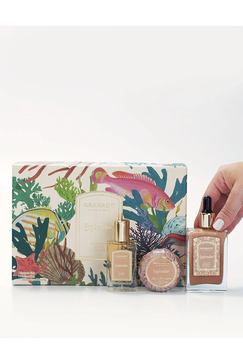 Esplendor Highlighter + Perfume + Bar Soap Kit, Alternate, color, Clear