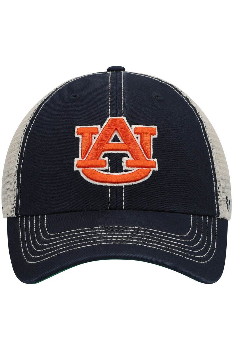 Men's '47 Navy Auburn Tigers Trawler Trucker Snapback Hat, Alternate, color, Navy