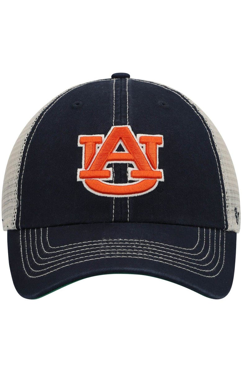 '47 Men's '47 Navy Auburn Tigers Trawler Trucker Snapback Hat, Alternate, color, Navy