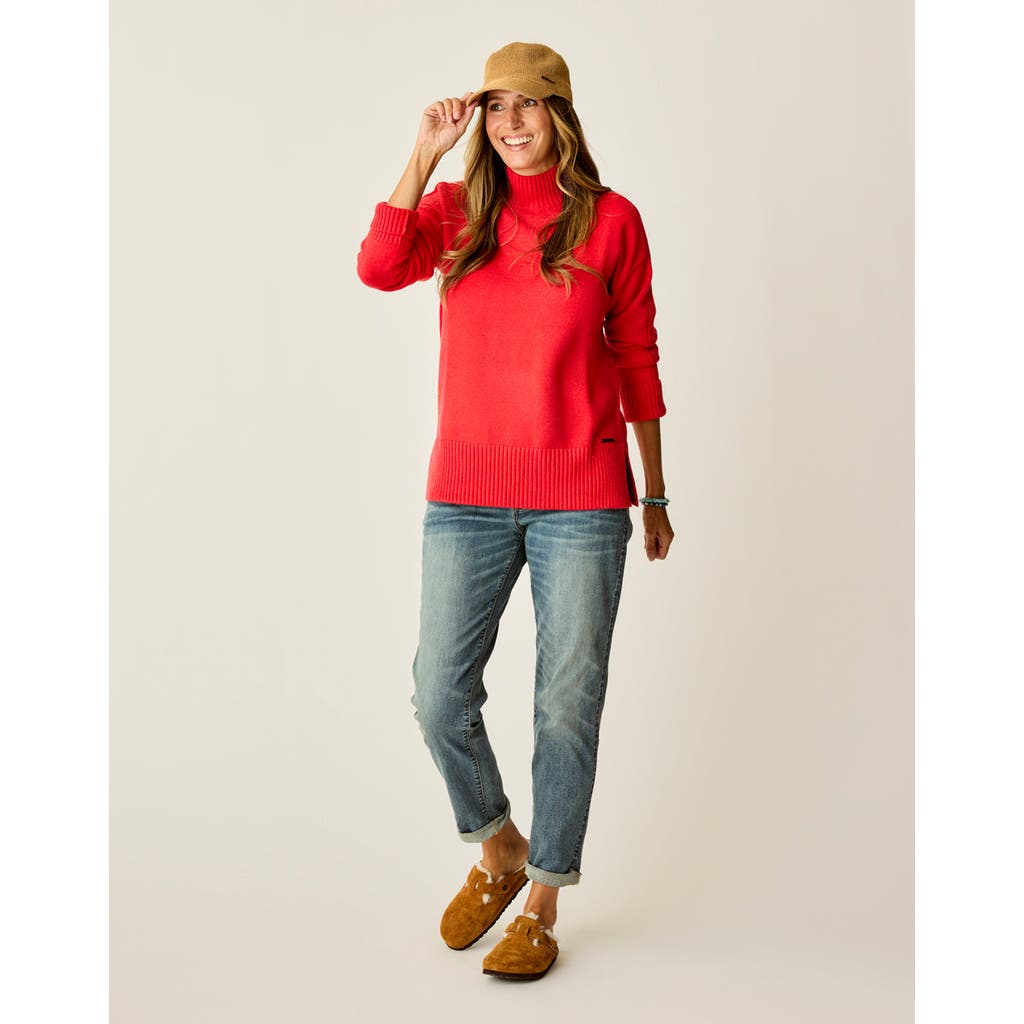 Carve Designs Woodward Sweater In Red