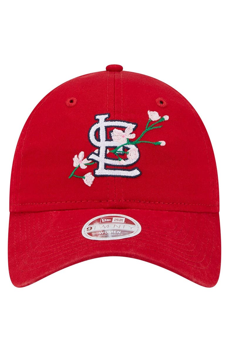 New Era Women's New Era  Red St. Louis Cardinals Logo Blossom Spring Training 9TWENTY Adjustable Hat, Alternate, color, 