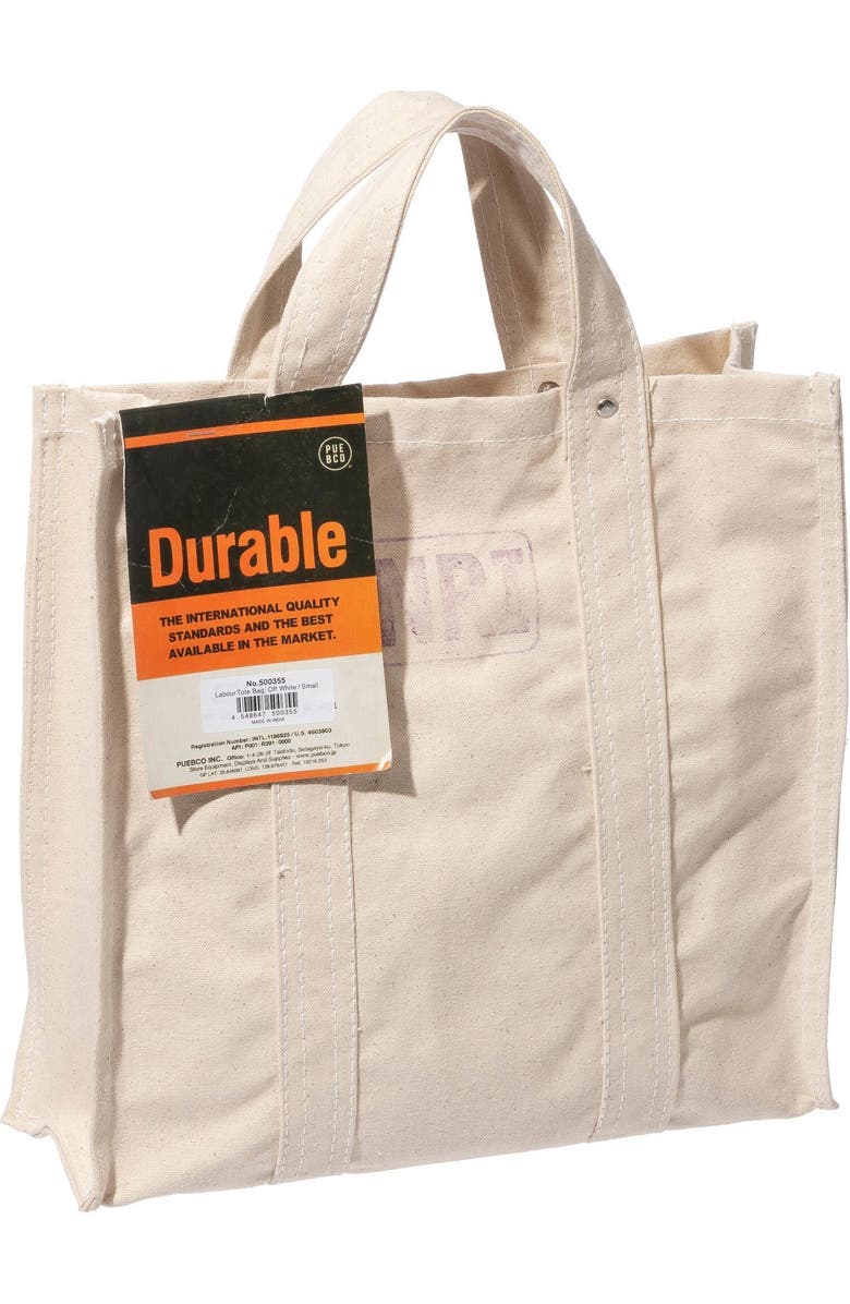 PUEBCO Labour Tote Bag, Main, color, Off White