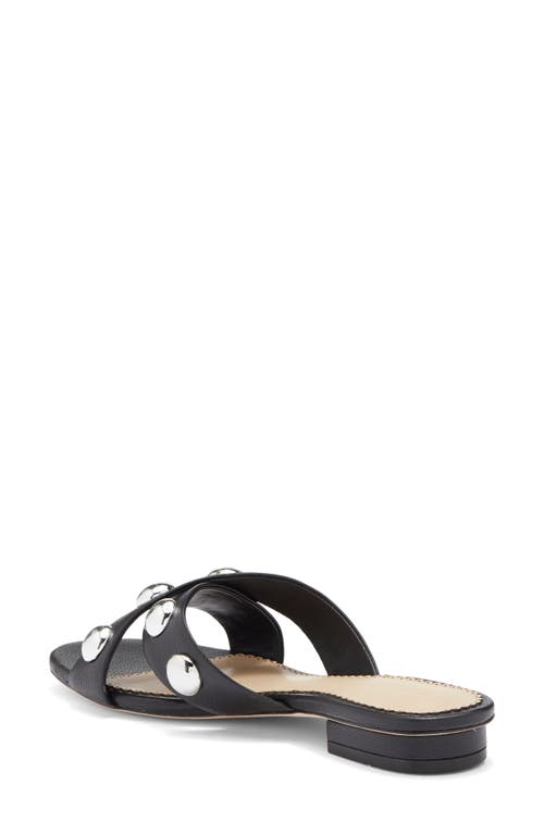 Cinq À Sept Grace Studded Slide Sandal In Black