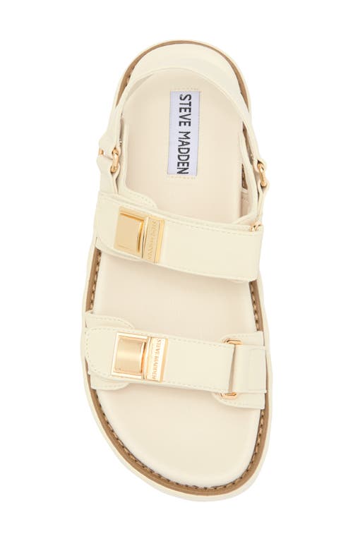 Steve Madden Bowie Platform Slingback Sandal In Bone