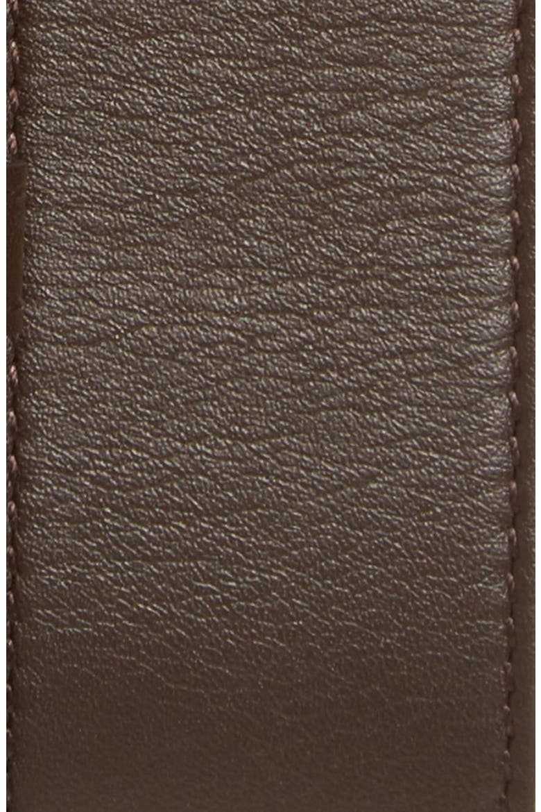 GG Logo Leather Belt, Alternate, color, COCOA