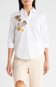Desigual Graphic Button-Up Shirt