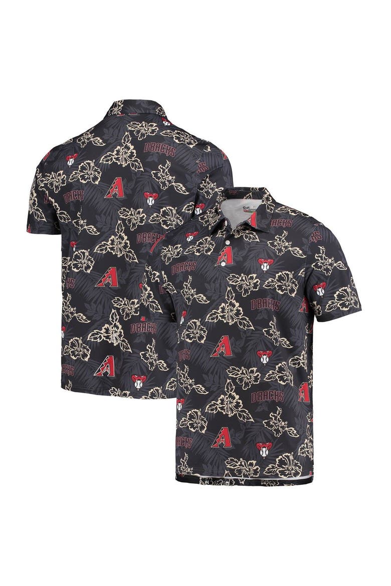 Men's Reyn Spooner Black Arizona Diamondbacks Performance Polo, Alternate, color, Black