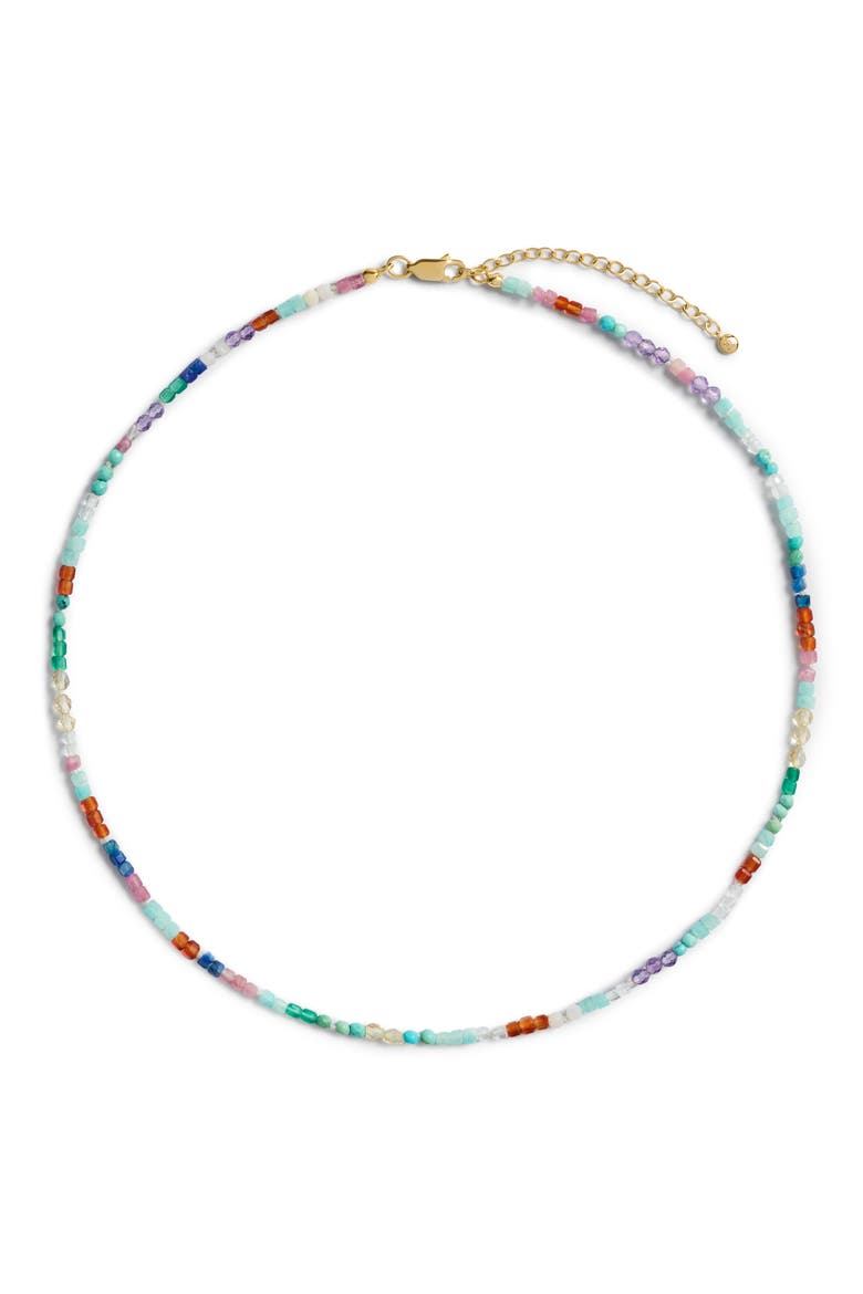 Freedom Mini Stone Necklace, Main, color, 18K GOLD VERMEIL