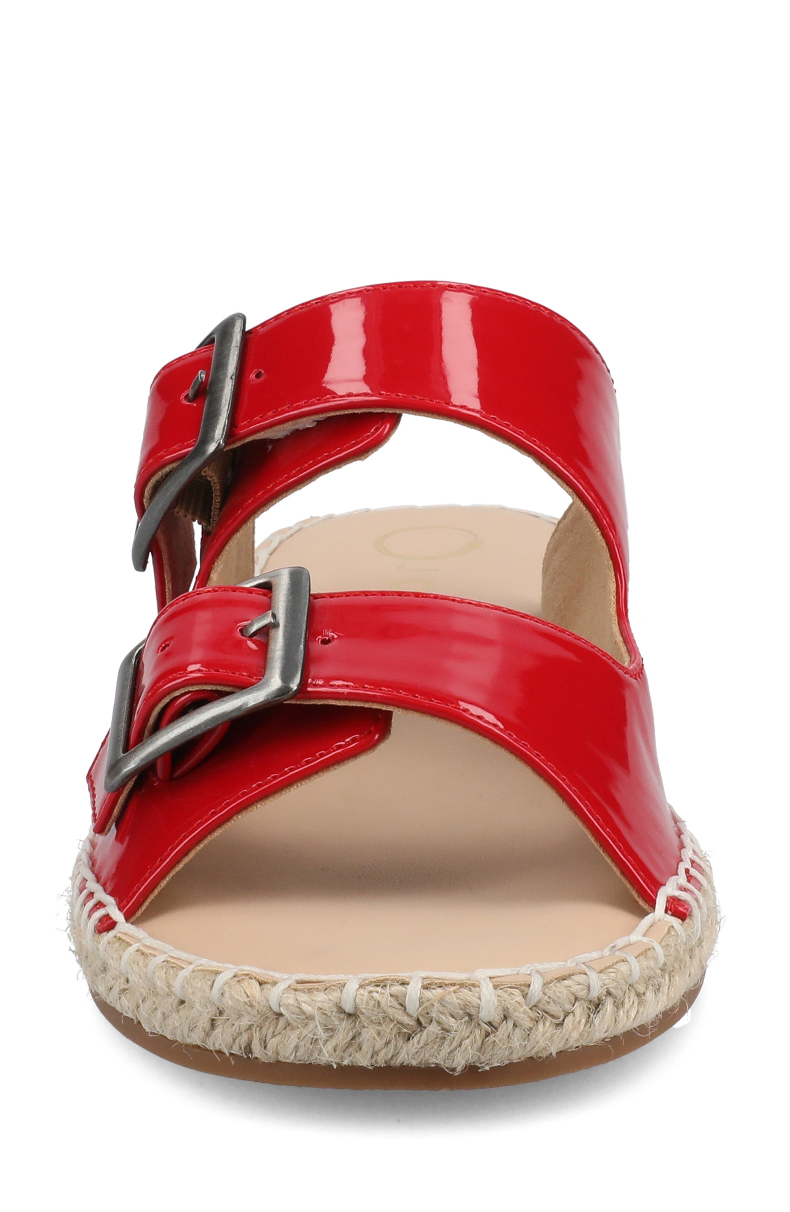 Tresah Espadrille Sandal, Alternate, color, PATENT/ RED