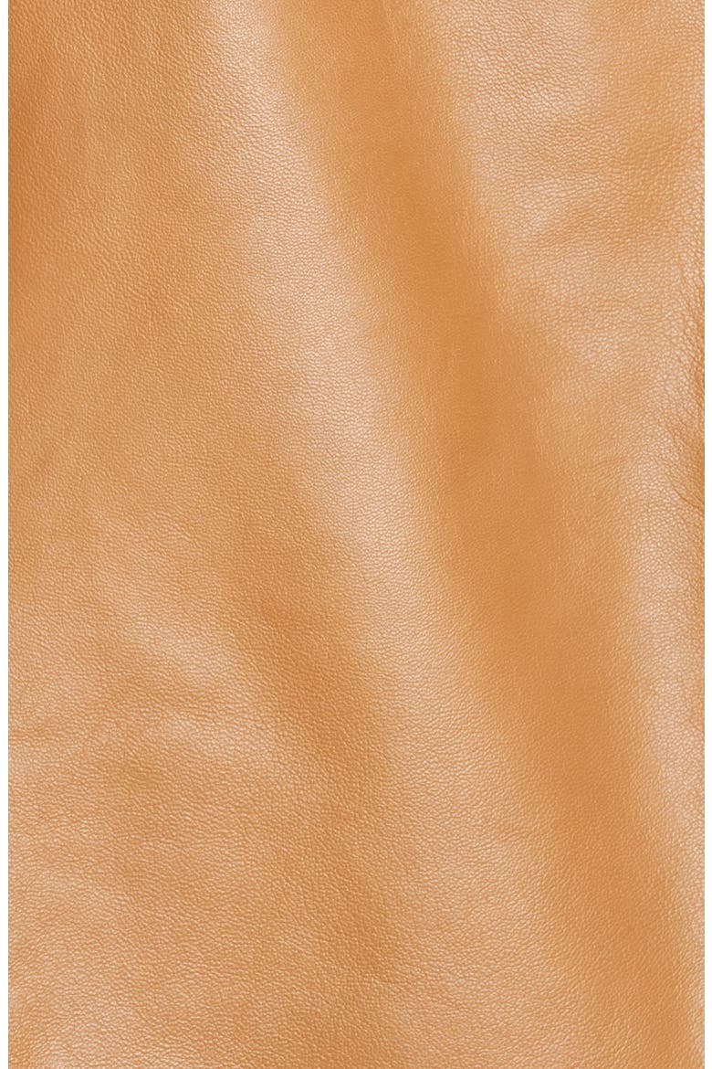 Smooth Lambskin Leather Jacket, Alternate, color, HAZELNUT