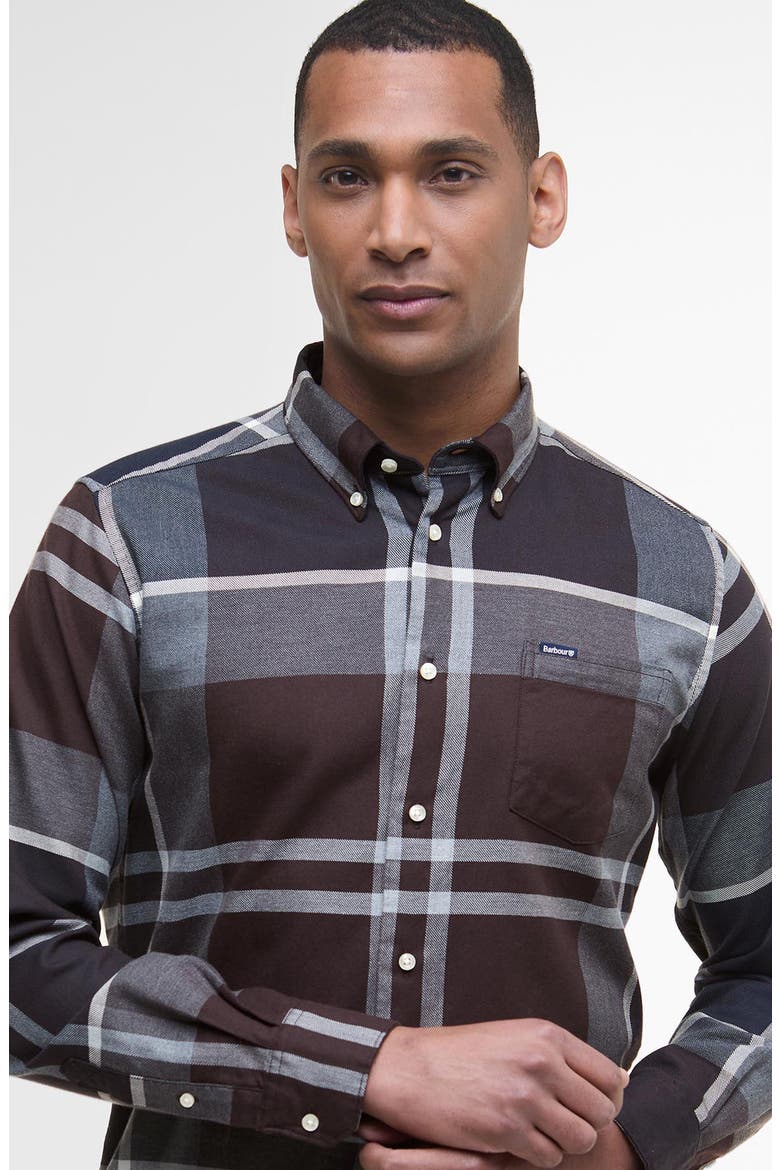 Dunoon Plaid Slim Fit Button-Down Shirt, Alternate, color, MIDNIGHT OAK TARTAN