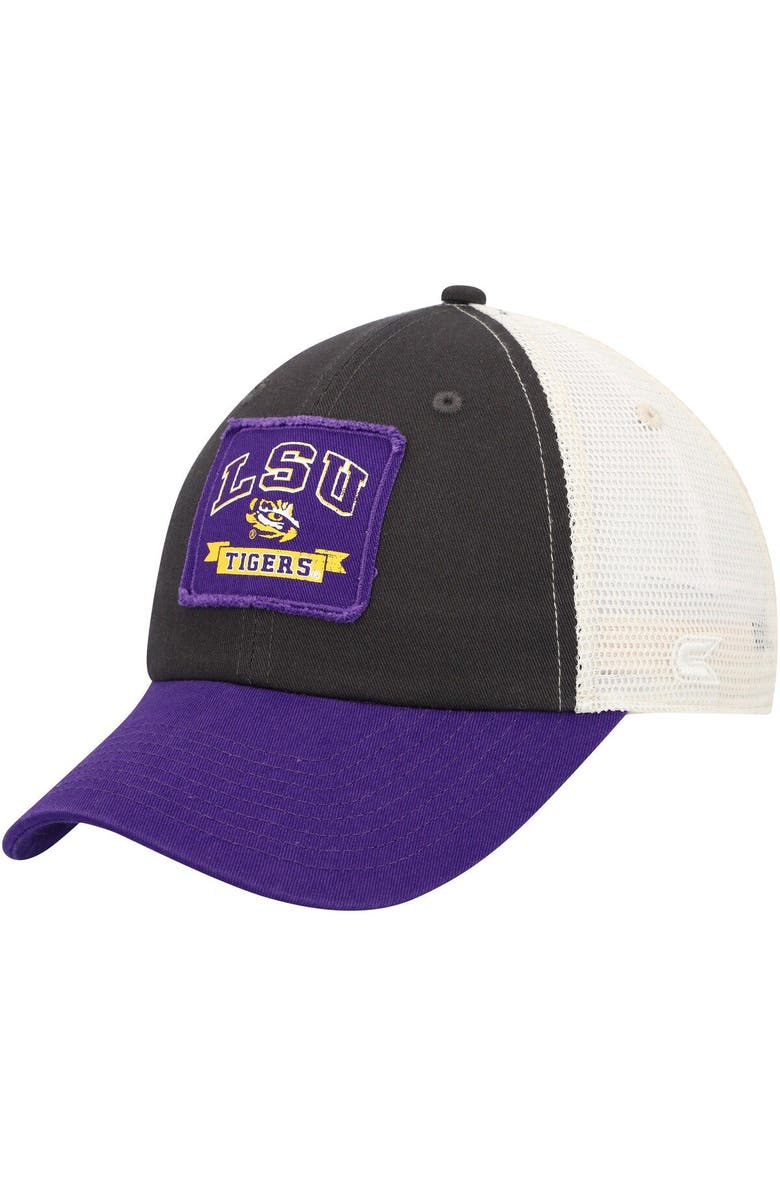 COLOSSEUM Men's Colosseum  Charcoal LSU Tigers Objection Snapback Hat, Main, color, 
