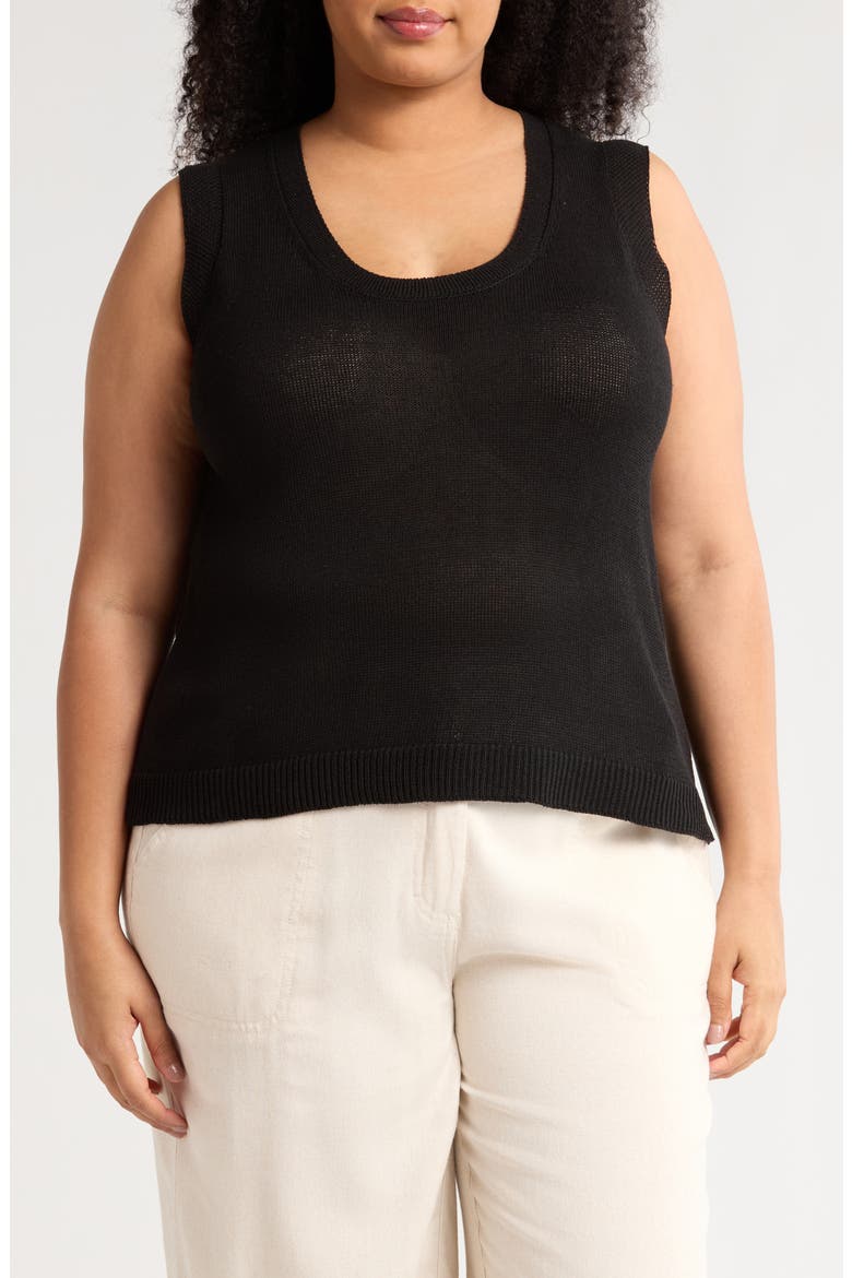 Sweater Tank, Main, color, BLACK