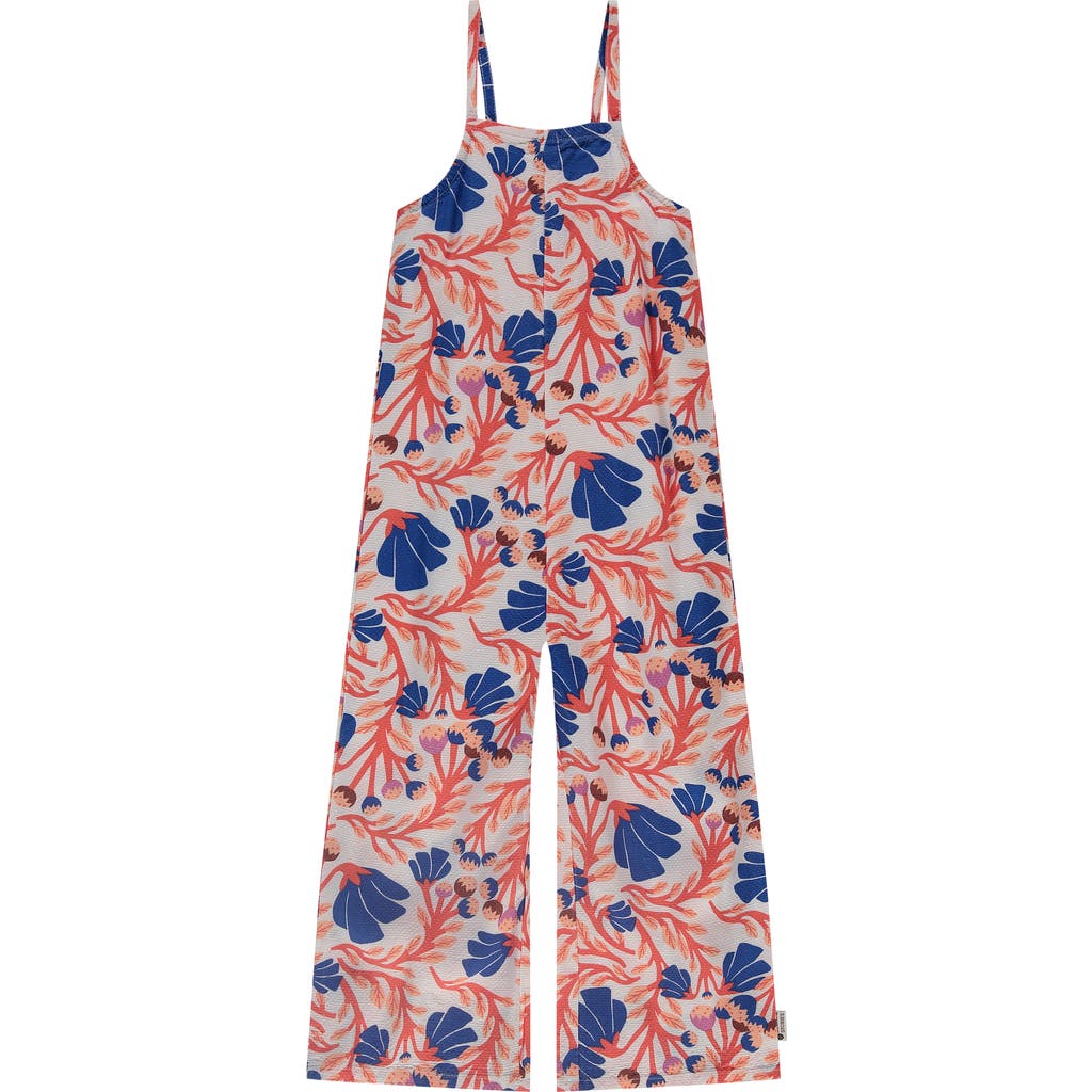Stains And Stories By Babyface Allover Floral Woven Romper In Multi