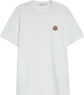 Moncler Leather Logo Patch Cotton T-Shirt