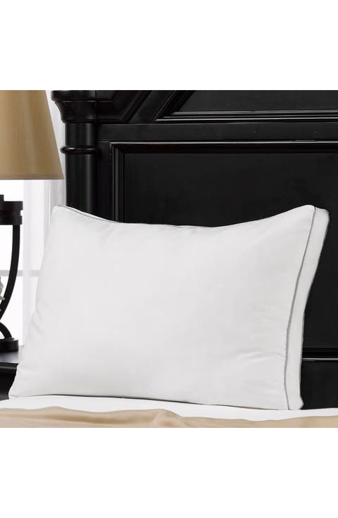 Memory Fiber Pillow 100% Cotton Luxurious Mesh Gusseted Shell All Sleeper Pillow - King