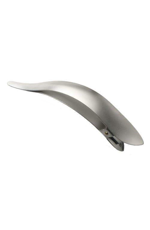 Ficcare Maximas Hair Clip In Matte Silver