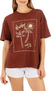 Hurley Vintage Postcard Graphic Boyfriend T-Shirt
