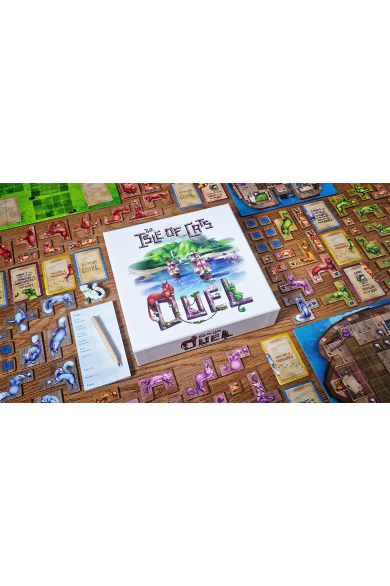 The Isle of Cats Duel Board Game, Alternate, color, Multicolored