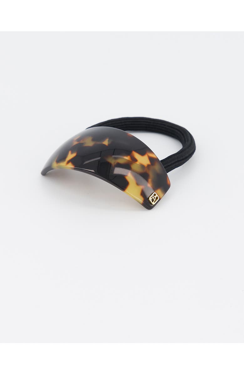 Alexandre de Paris Pont Marie Acetate Ponytail Holder, Alternate, color, Brown