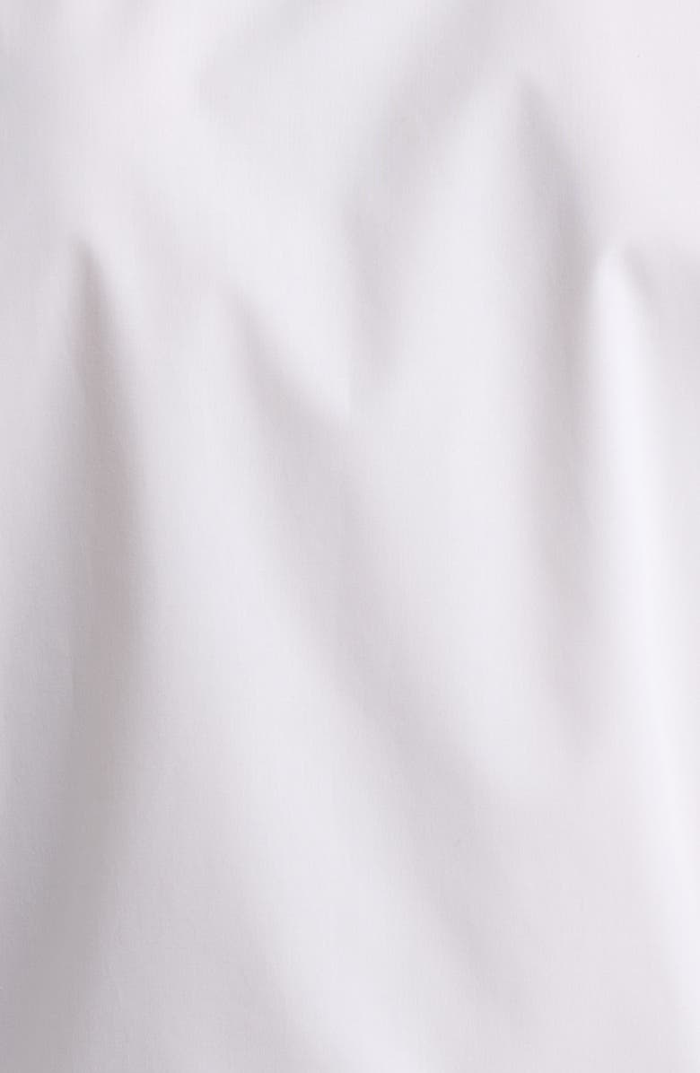 Nordstrom Non-Iron Trim Fit Solid Cotton Dress Shirt, Alternate, color, White