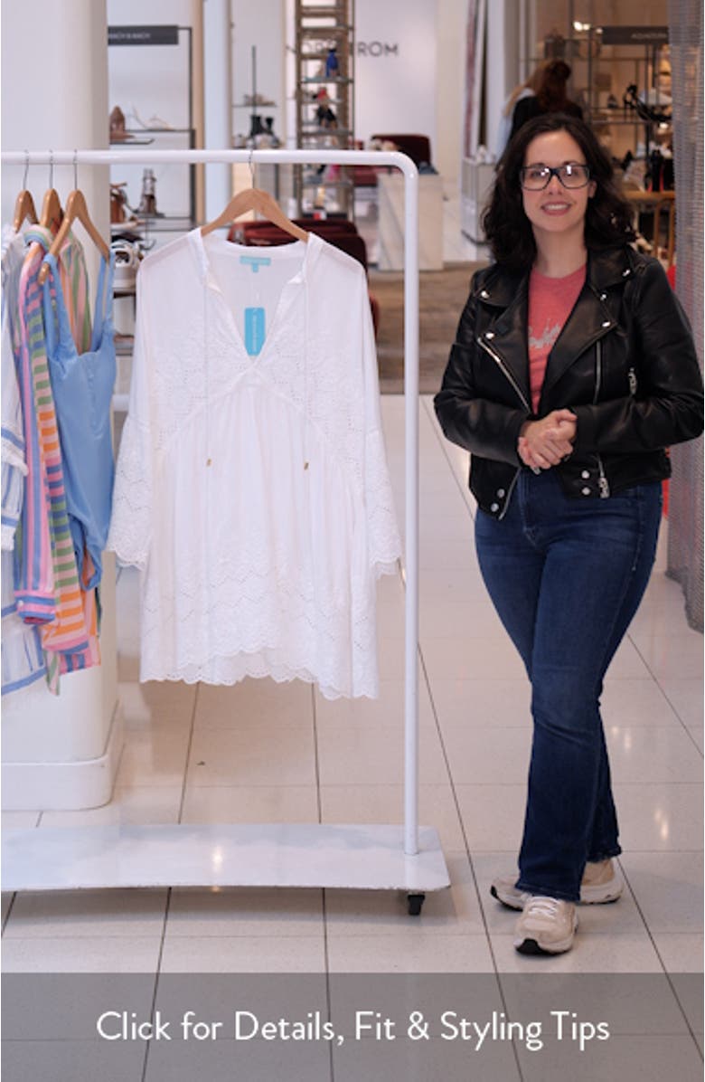 Sebenna Cotton Eyelet Cover-Up Dress, sales video thumbnail